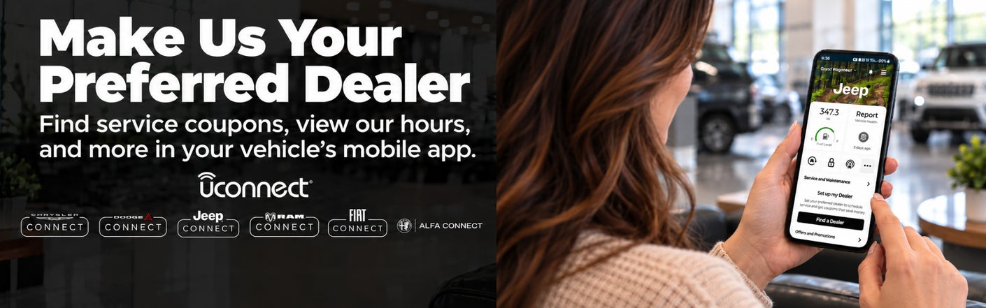 uconnect® make us your preferred dealer | Boone Chrysler Dodge Jeep Ram in Boone NC