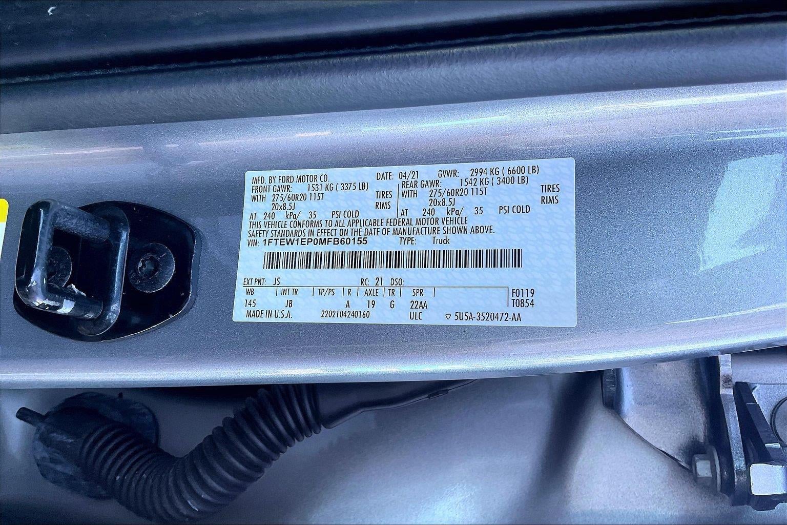 2021 Ford F-150 XL