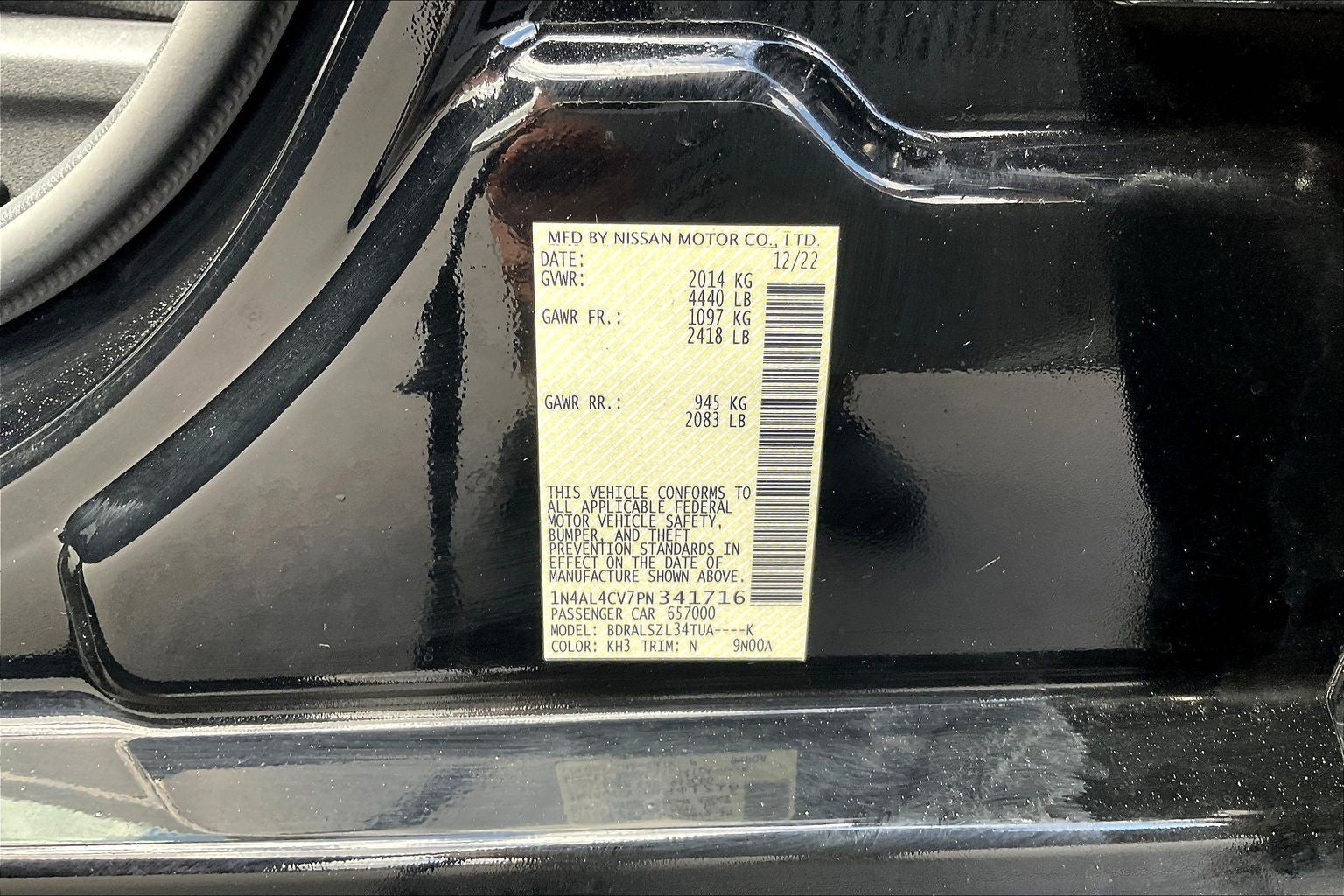 2023 Nissan Altima 2.0 SR