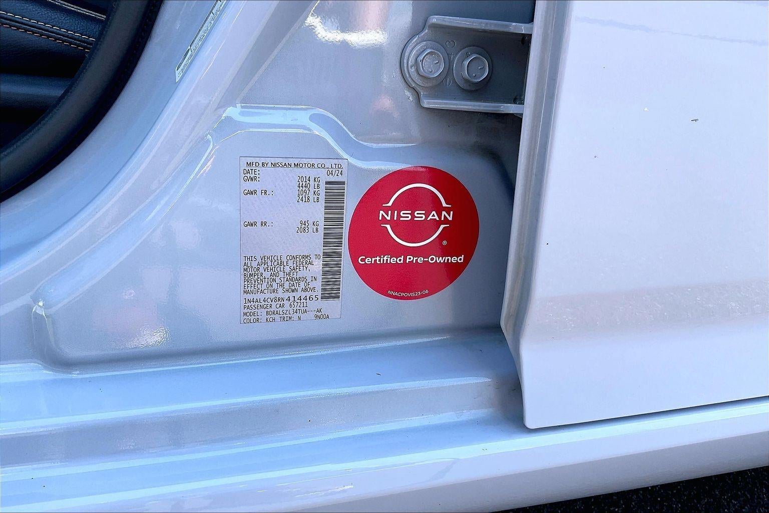 2024 Nissan Altima 2.0 SR