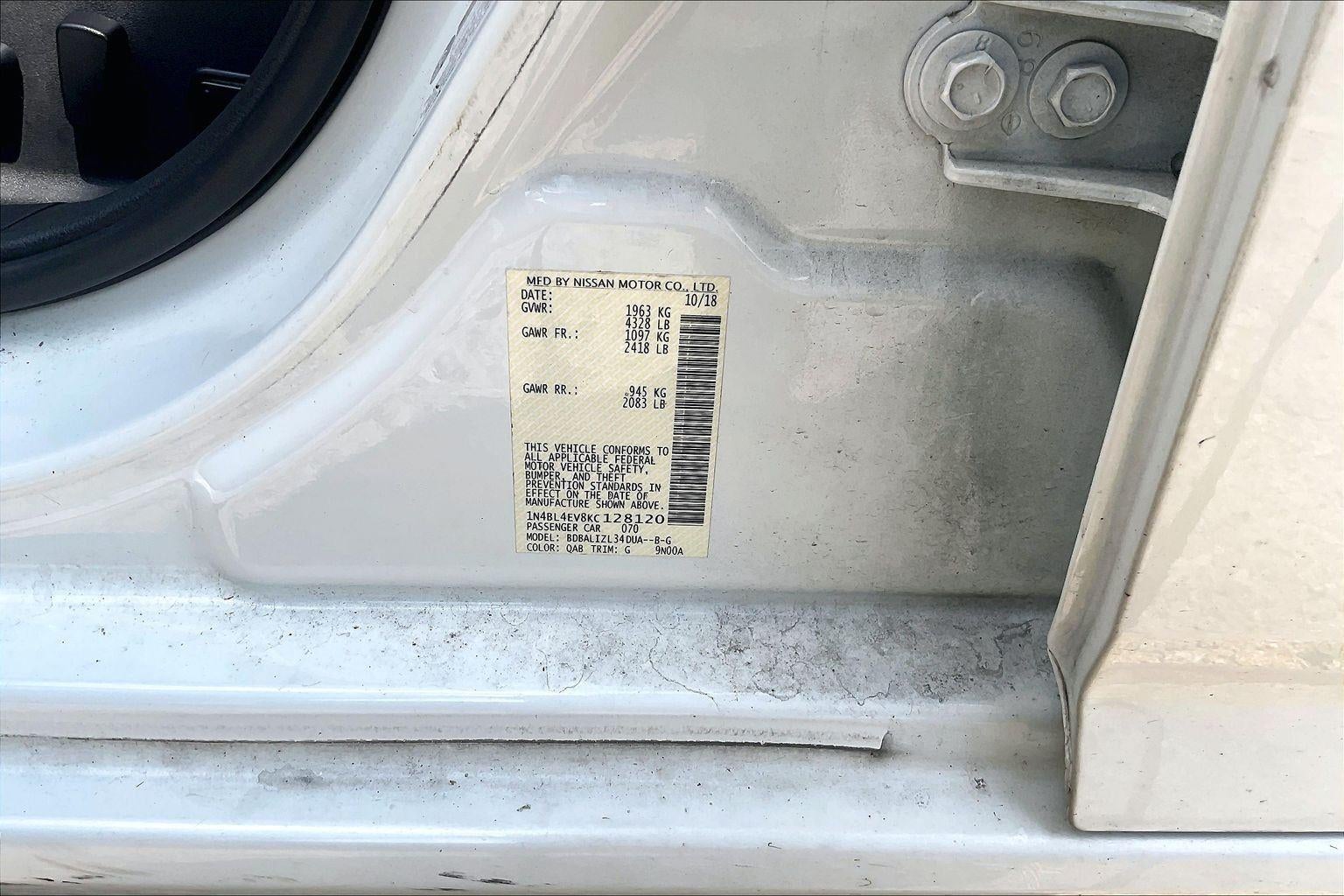2019 Nissan Altima 2.5 SL