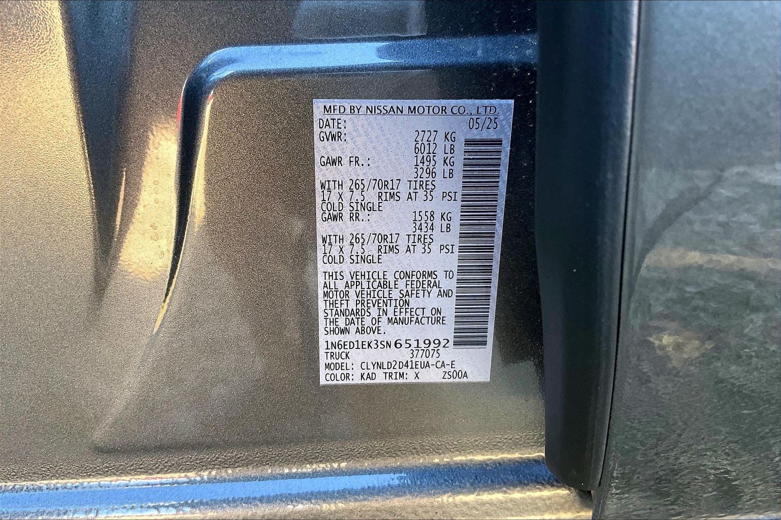 2025 Nissan Frontier PRO-4X