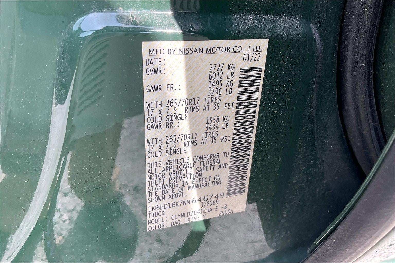 2022 Nissan Frontier PRO-4X
