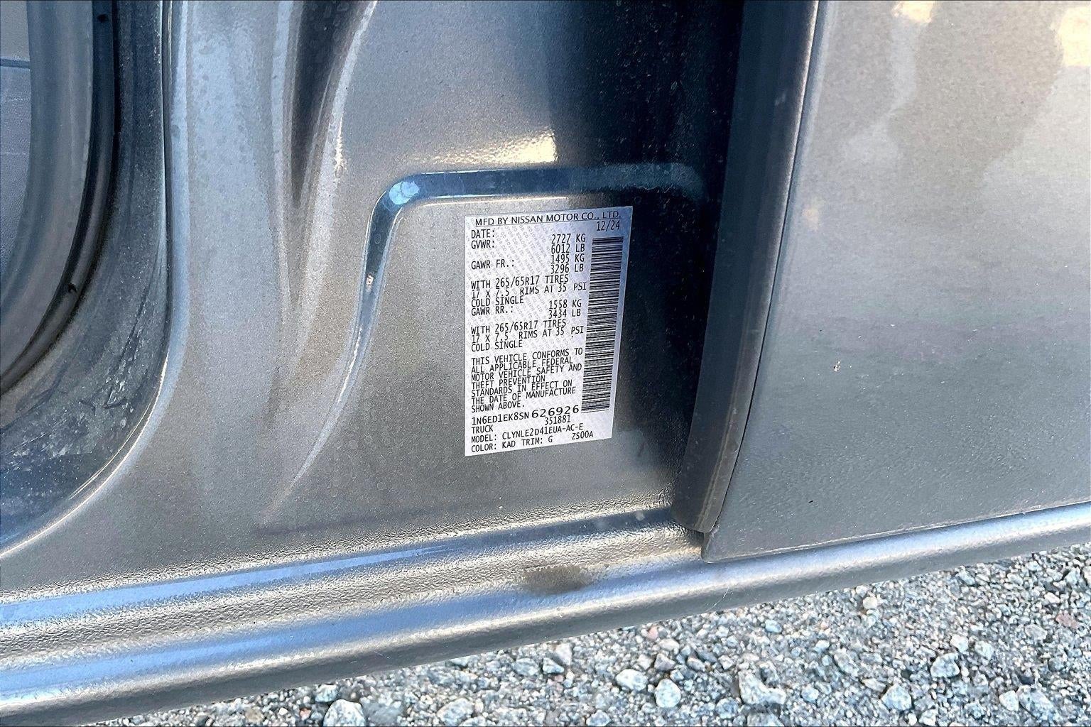 2025 Nissan Frontier SL