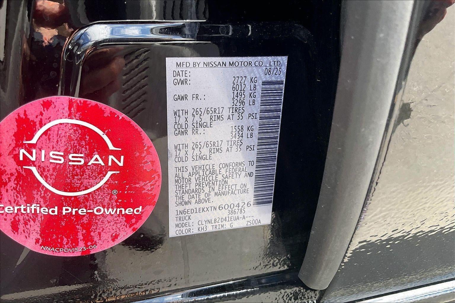 2026 Nissan Frontier SV