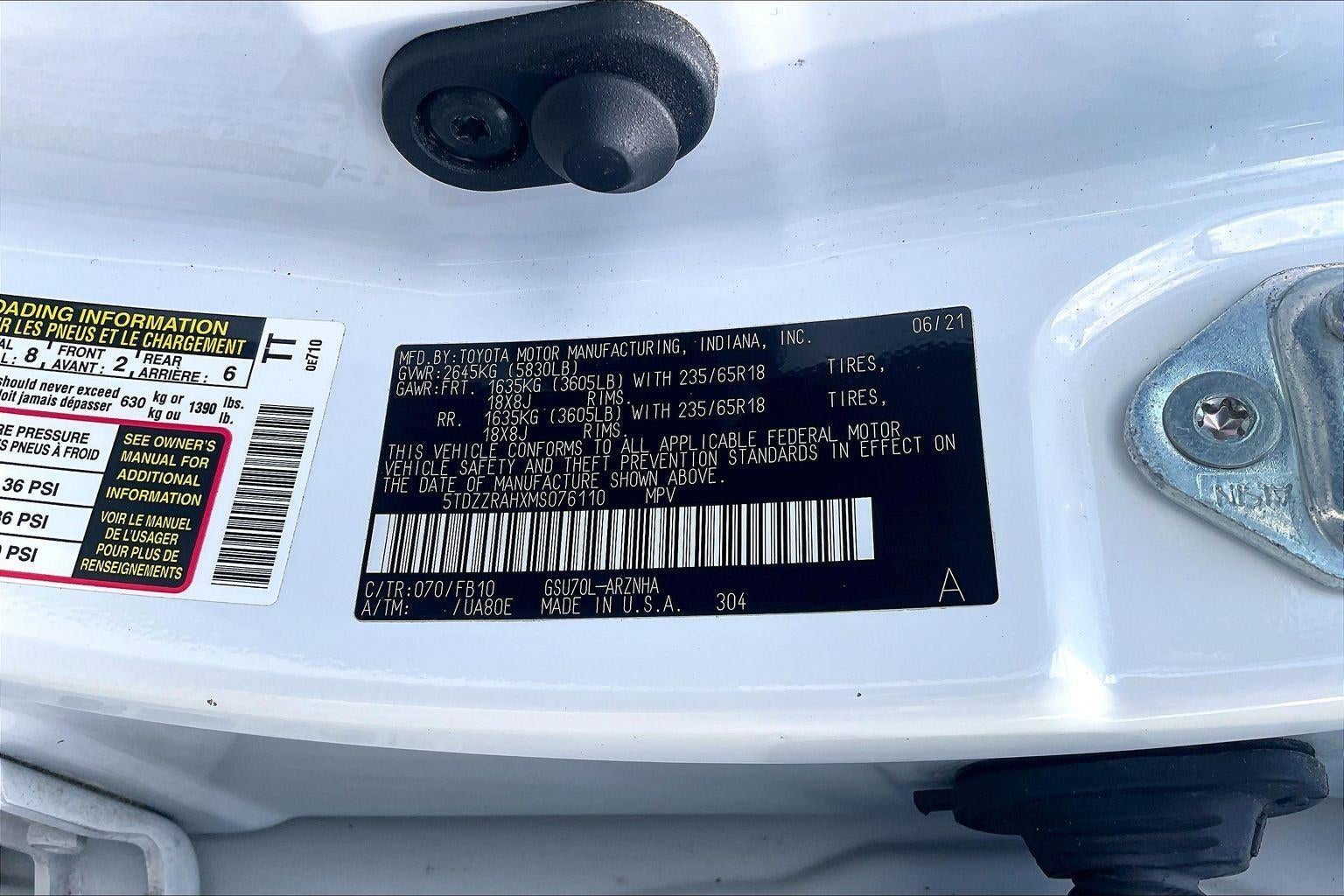 2021 Toyota Highlander LE