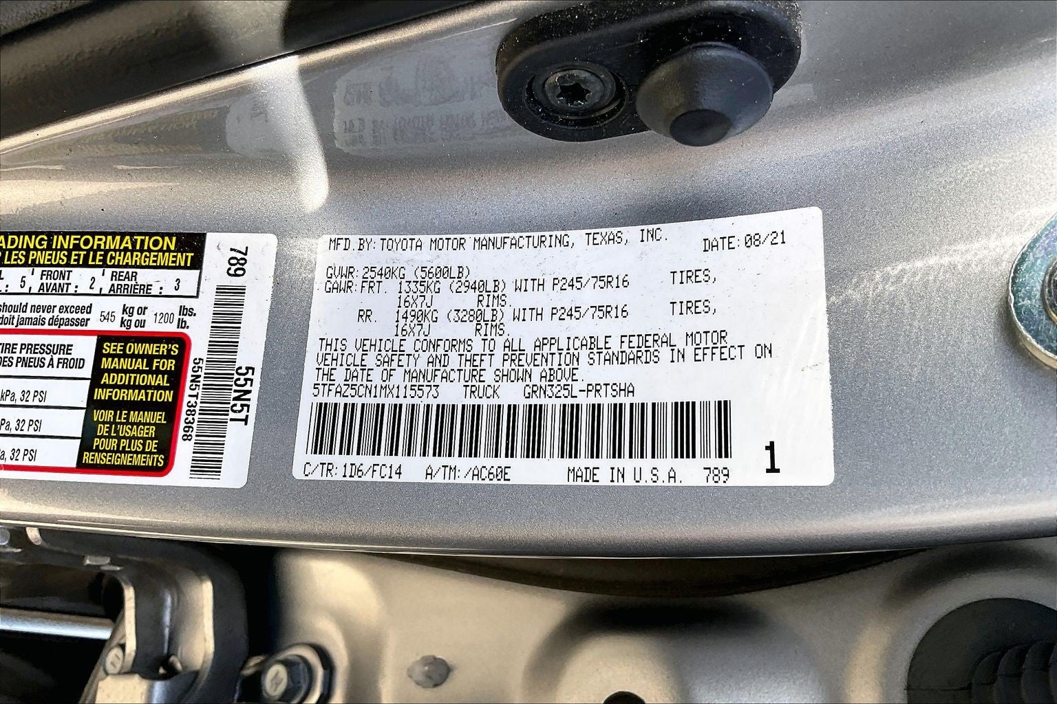 2021 Toyota Tacoma SR5