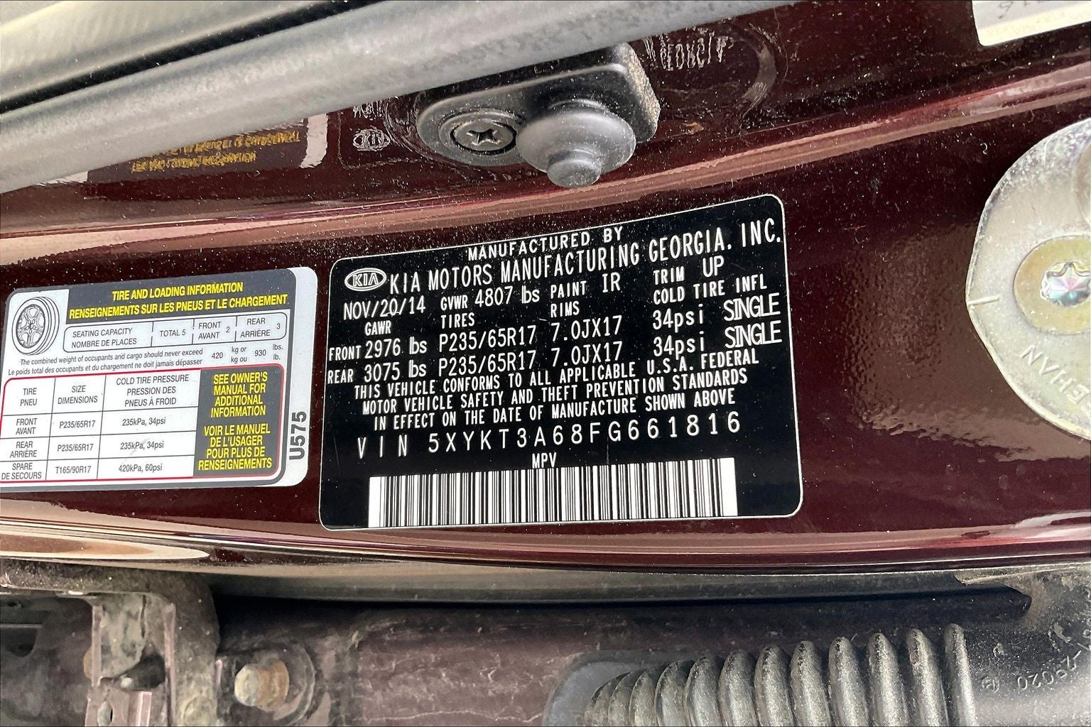 2015 Kia Sorento LX