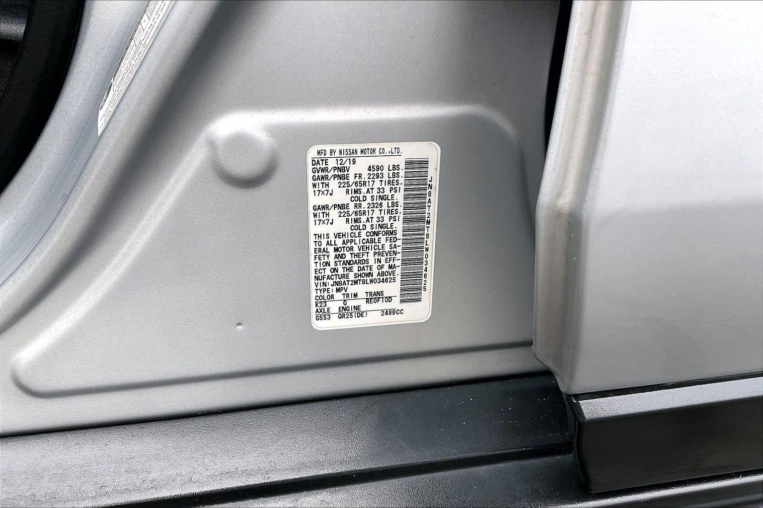 2020 Nissan Rogue SV