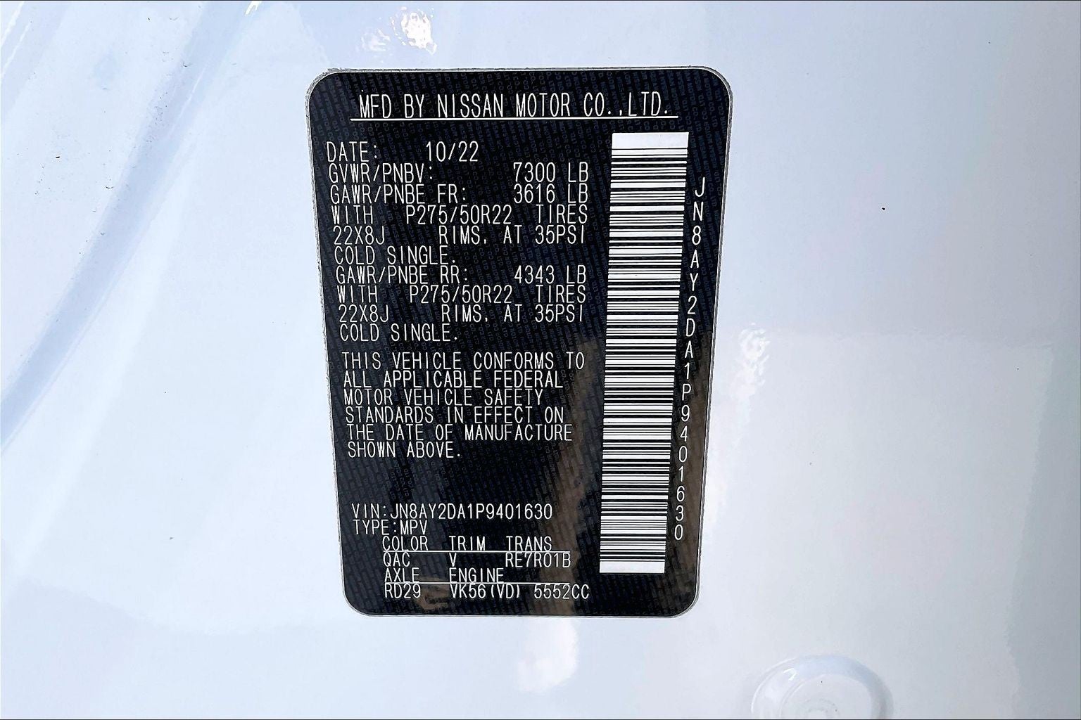 2023 Nissan Armada Platinum