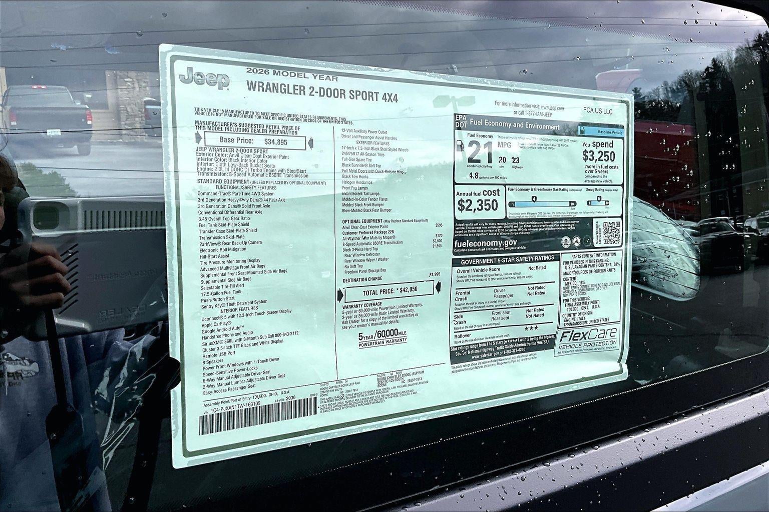 2026 Jeep Wrangler Sport