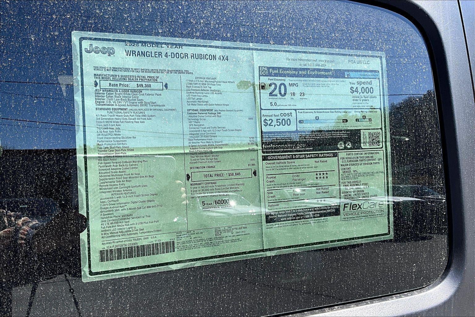 2026 Jeep WRANGLER UNLIMI WRANGLER 4-DOOR RUBICON