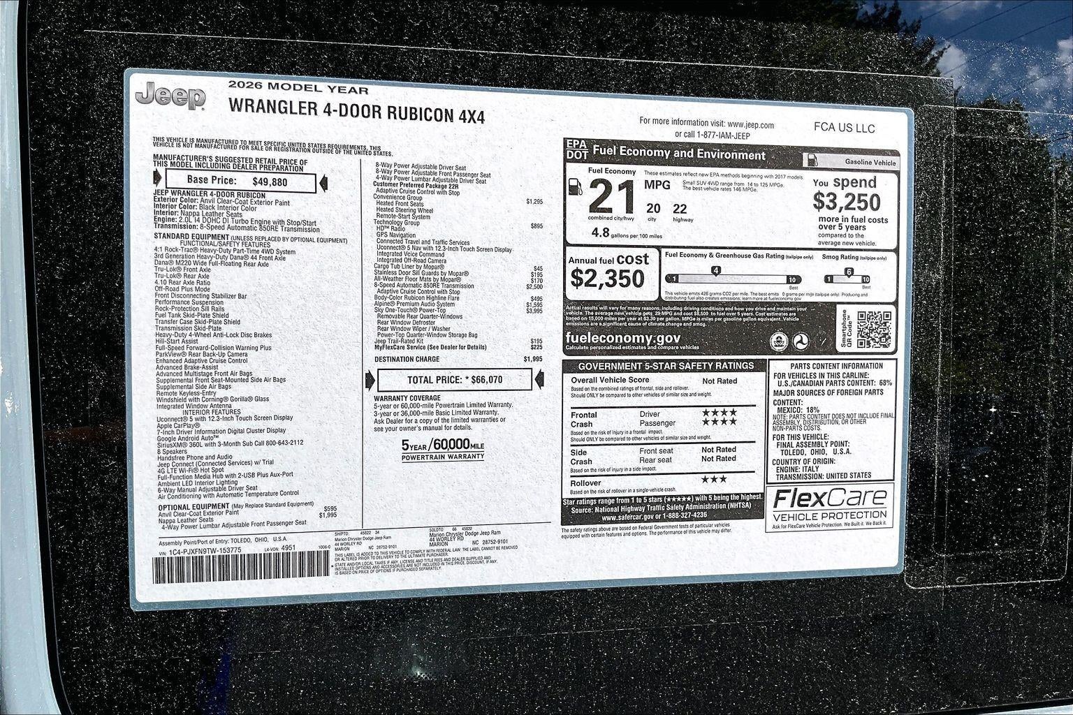 2026 Jeep Wrangler Rubicon