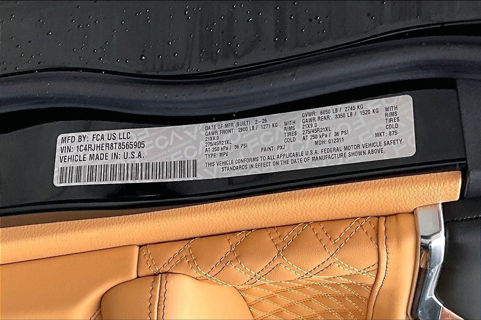 2026 Jeep GRAND CHEROKEE GRAND CHEROKEE SUMMIT 4X4