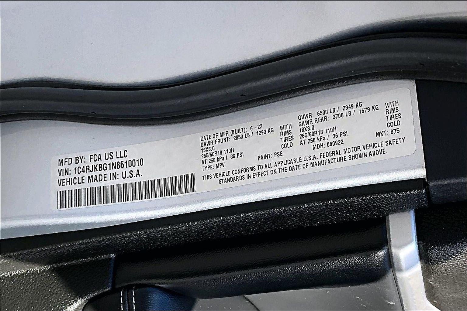 2022 Jeep Grand Cherokee L Limited