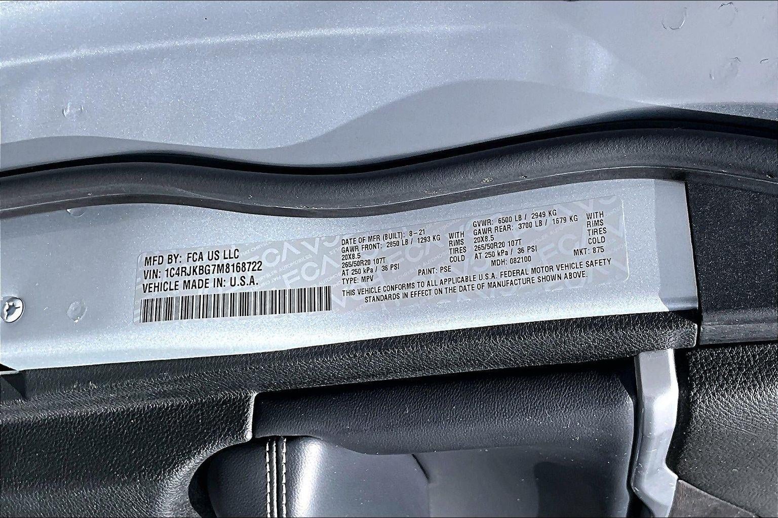 2021 Jeep Grand Cherokee L Limited