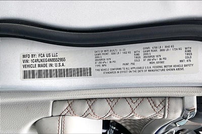 2022 Jeep Grand Cherokee L Summit