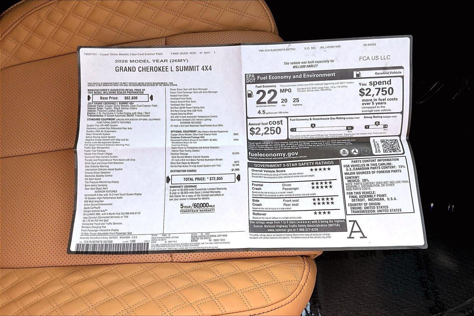 2026 Jeep Grand Cherokee L Summit