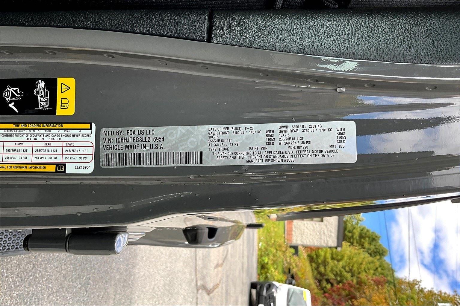 2020 Jeep Gladiator Overland