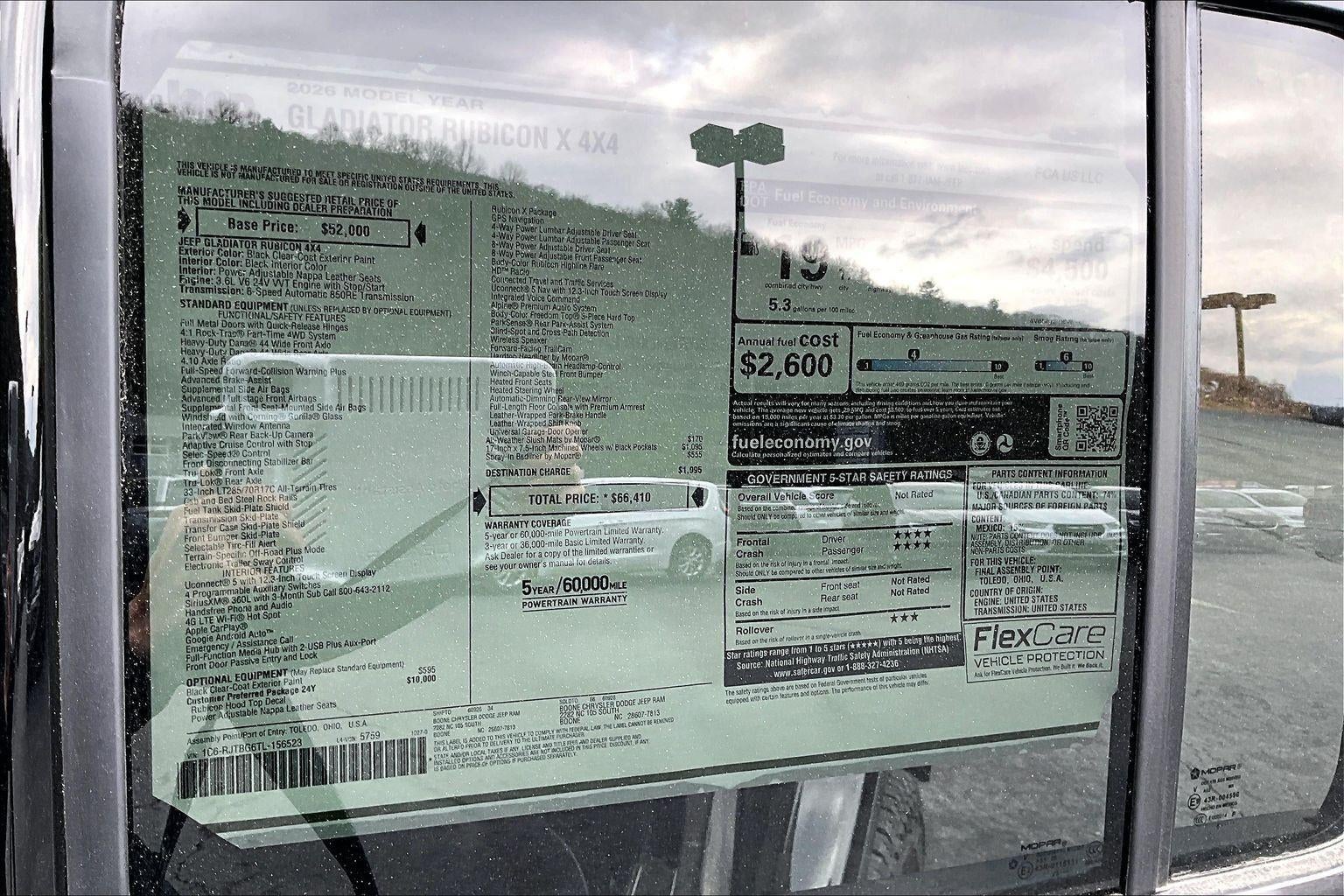 2026 Jeep Gladiator Rubicon X