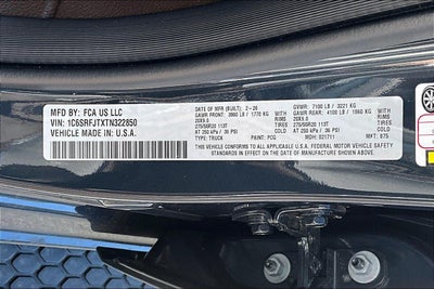 2026 RAM RAM 1500 RAM 1500 LARAMIE CREW CAB 4X4 5'7' BOX