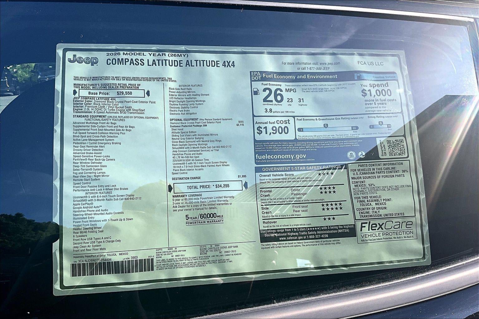 2026 Jeep Compass Latitude Altitude