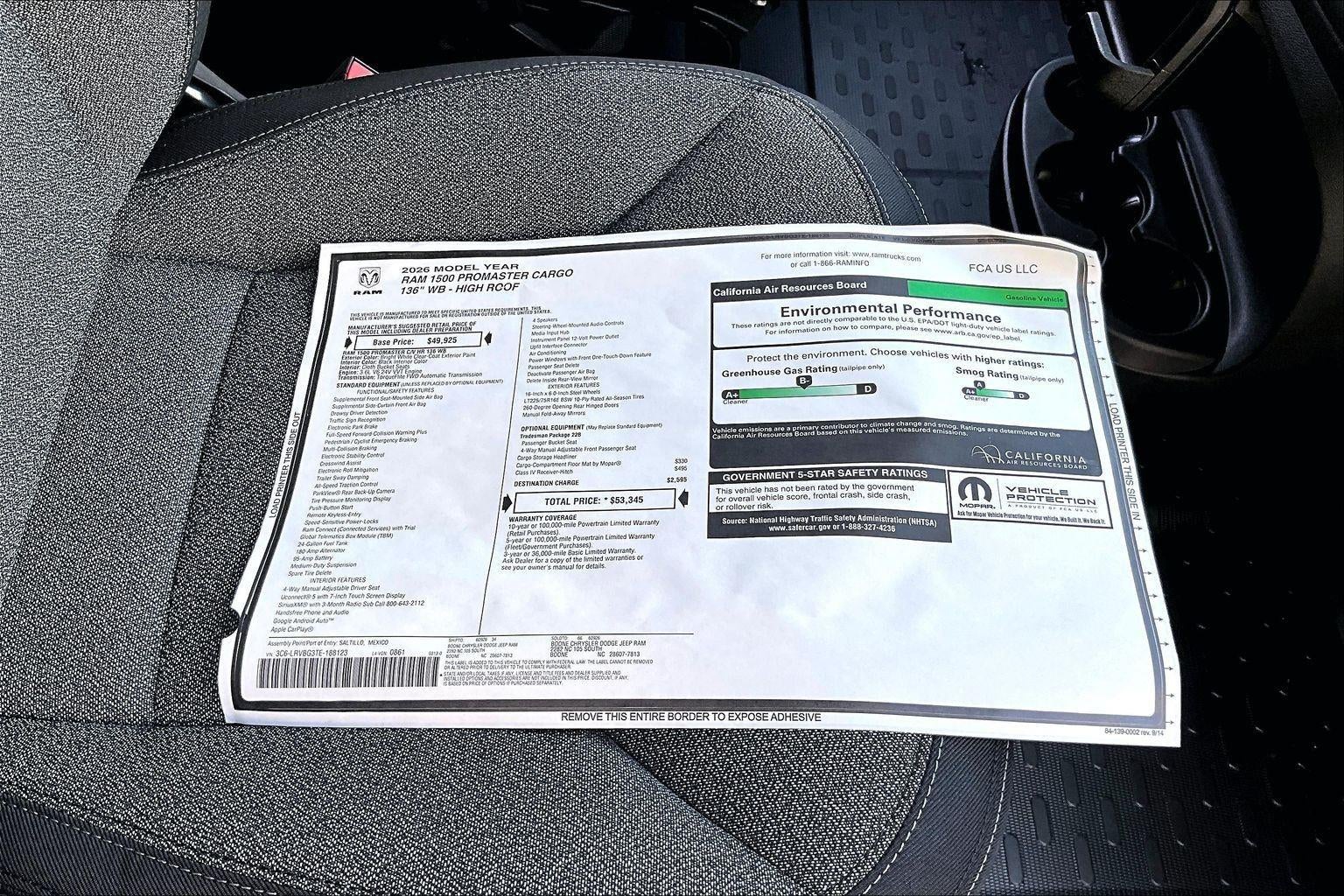 2026 RAM Promaster 3500 Tradesman