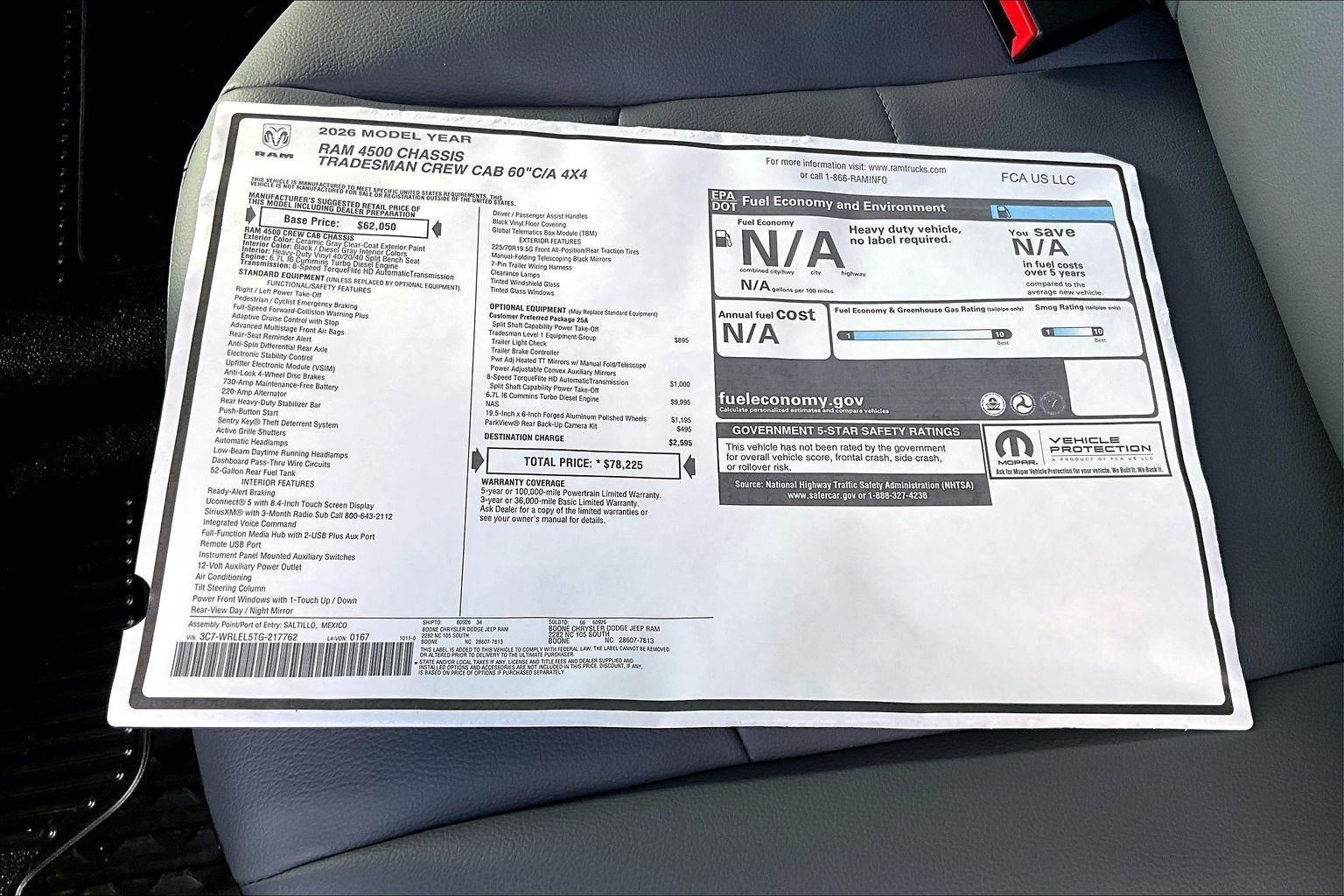 2026 RAM 4500 Chassis Cab Tradesman