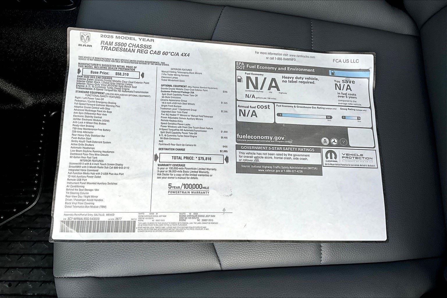 2025 RAM 5500 Chassis Cab Tradesman