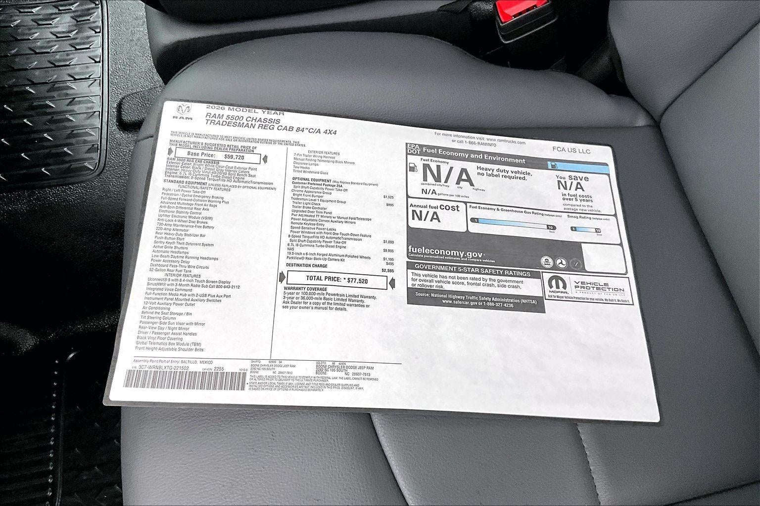 2026 RAM 5500 Chassis Cab Tradesman