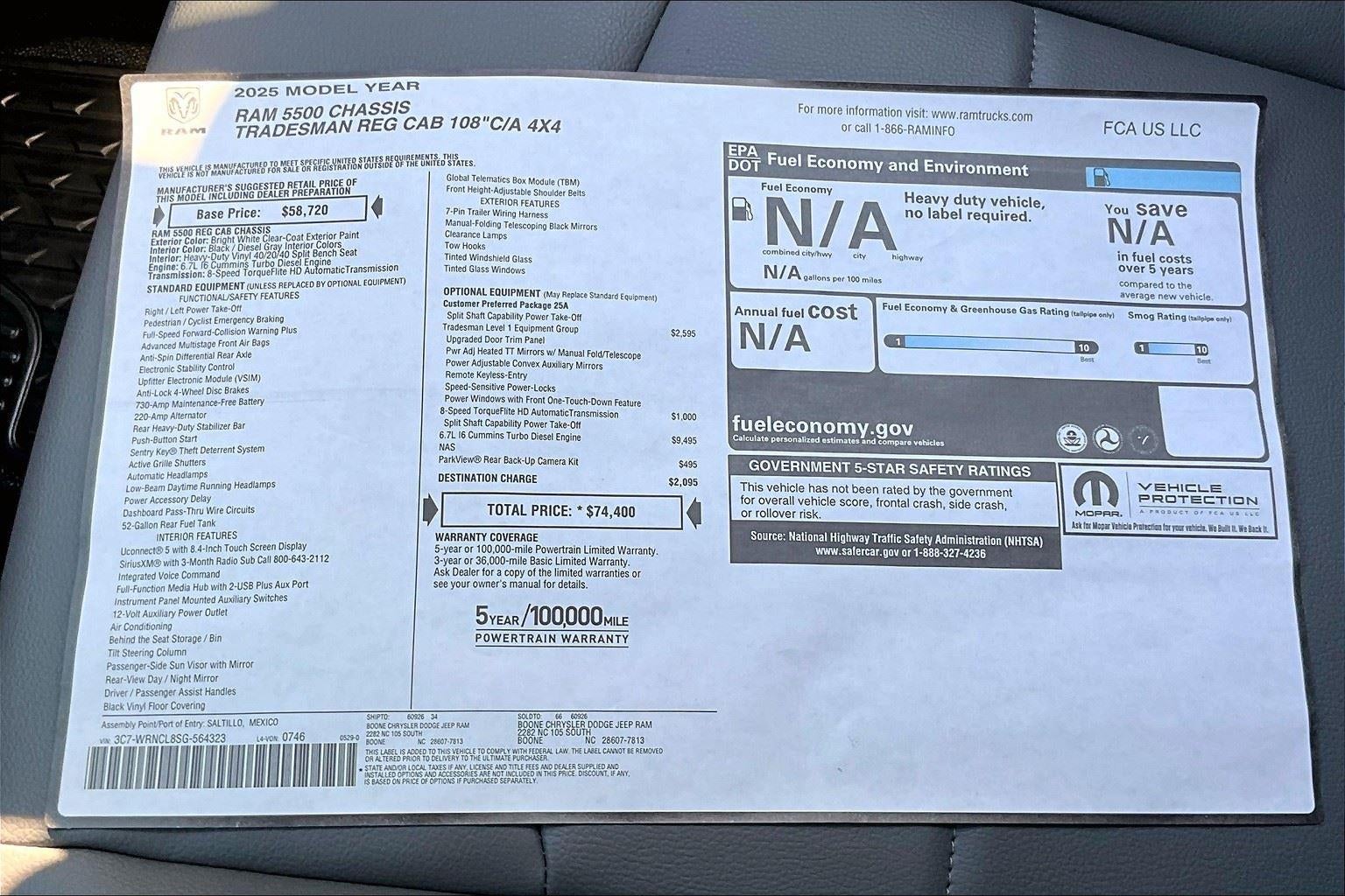 2025 RAM 5500 Chassis Cab Tradesman