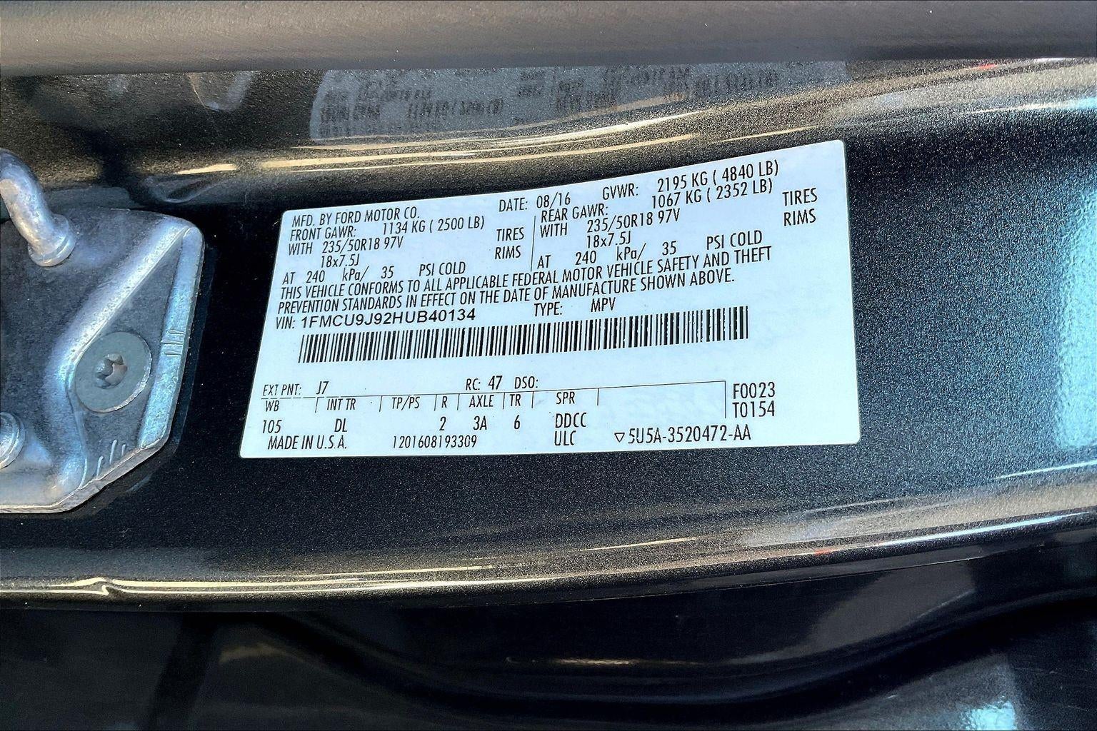 2017 Ford Escape Titanium