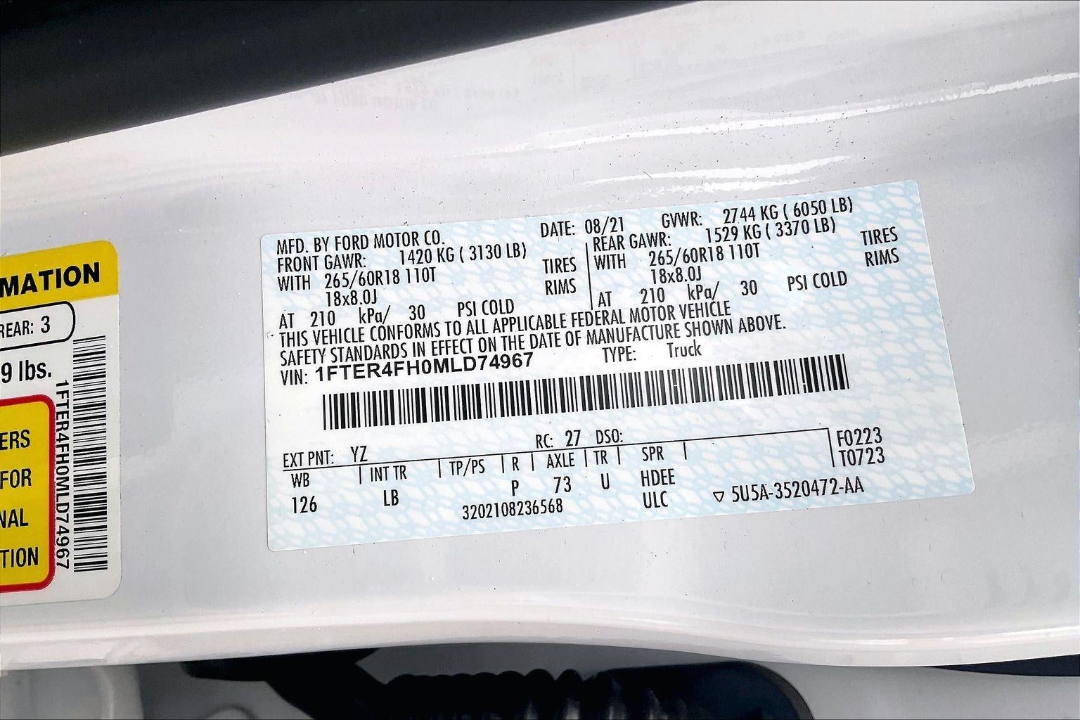 2021 Ford Ranger XLT