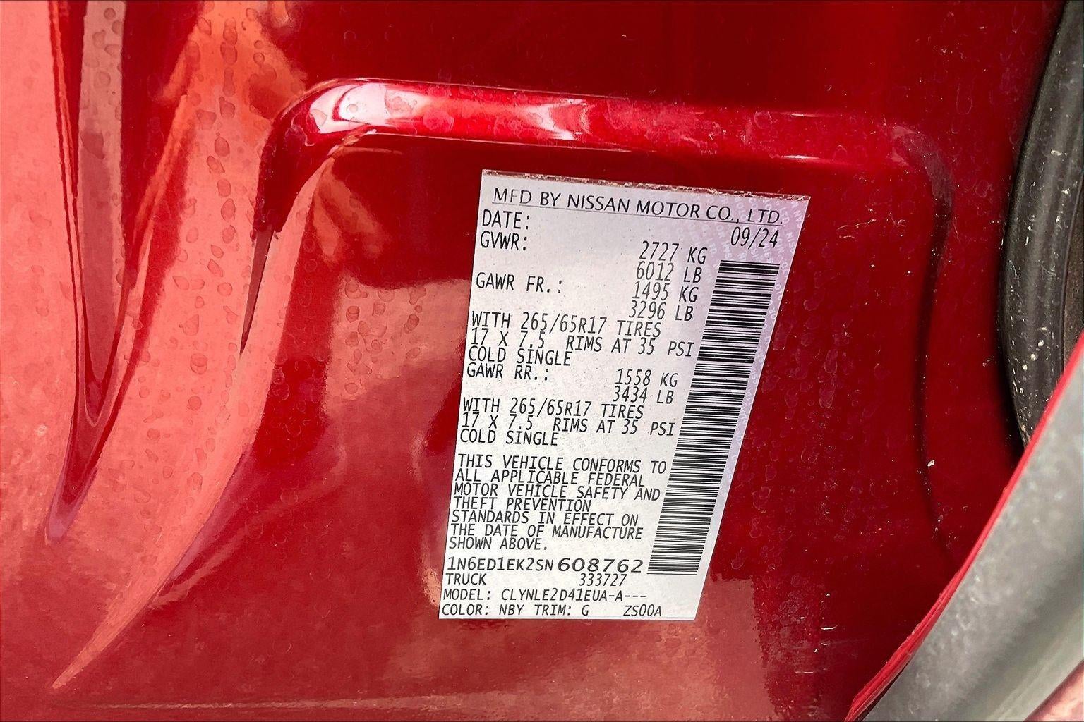 2025 Nissan Frontier SL