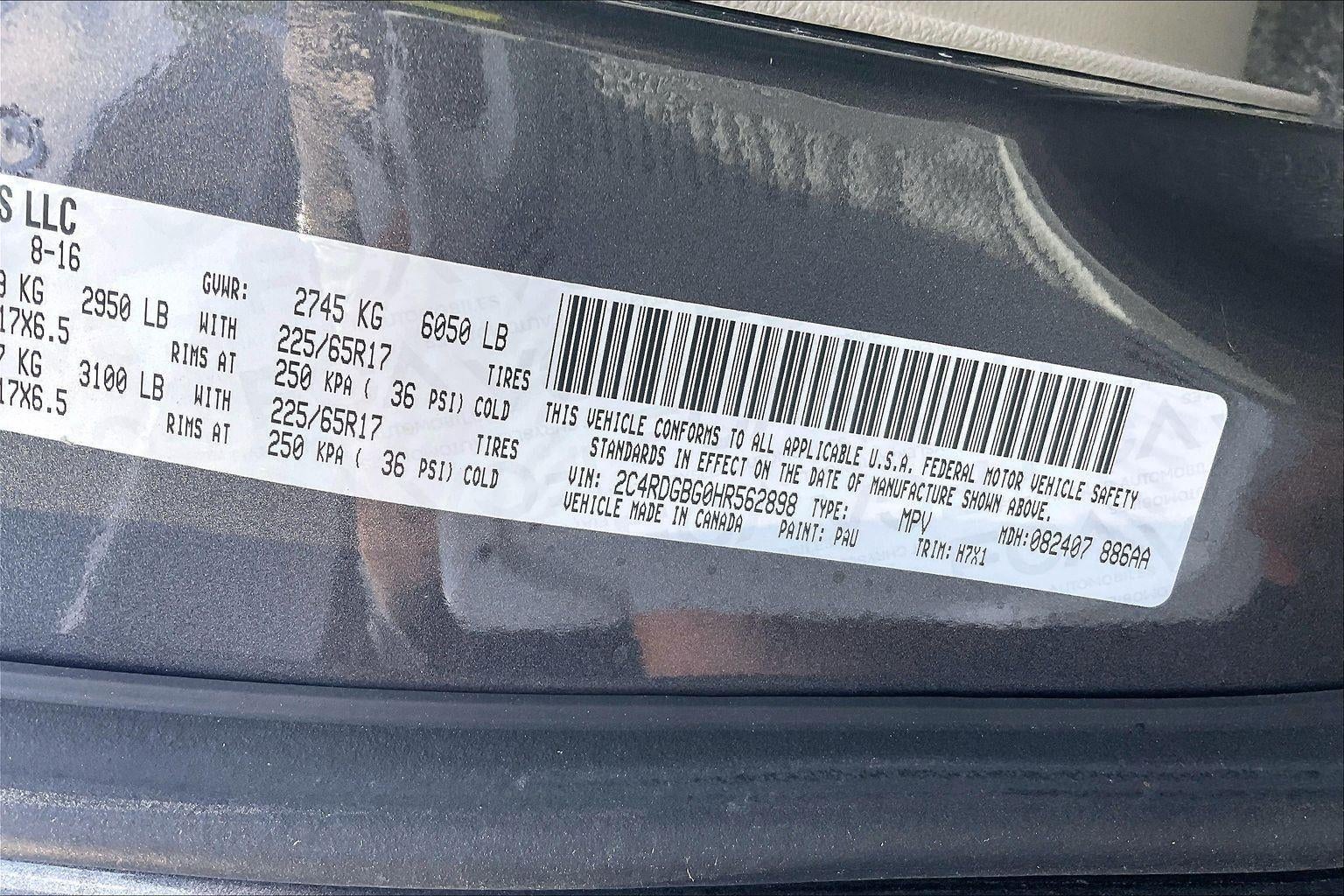 2017 Dodge Grand Caravan SE
