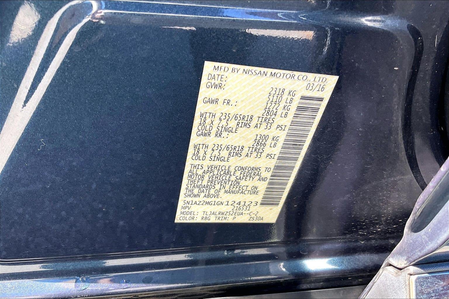 2016 Nissan Murano SL