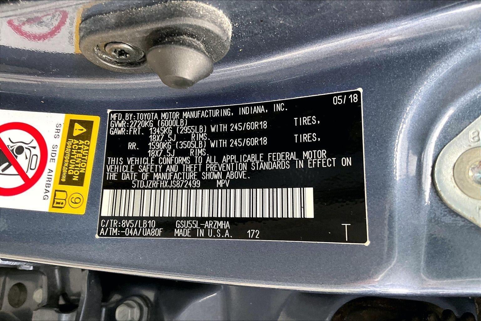 2018 Toyota Highlander XLE